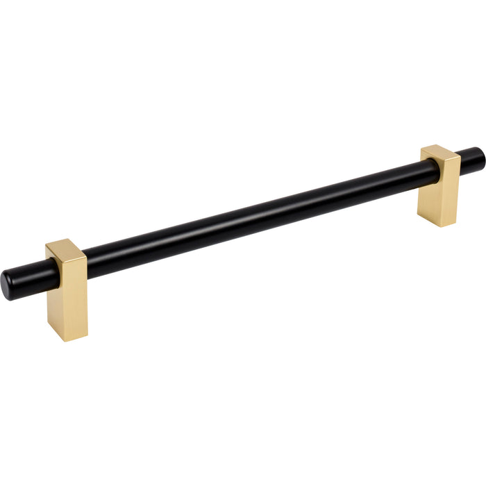 Jeffrey Alexander 478-12MBBG Larkin 2 12" Center-to-Center Appliance Pull Matte Black w/Brushed Gold