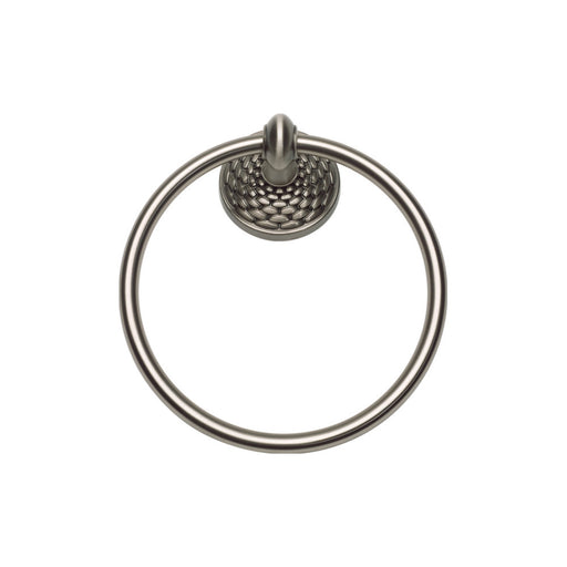 Atlas Homewares MANTR-BRN Mandalay Towel Ring Brushed Nickel - KnobDepot