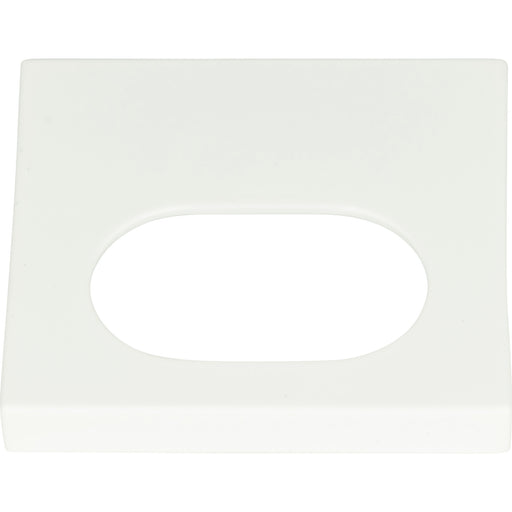 Atlas Homewares 364-WG Edge Pulls Modern Square 1 1/4in (32mm) Center to Center Finger Pull High White Gloss - KnobDepot
