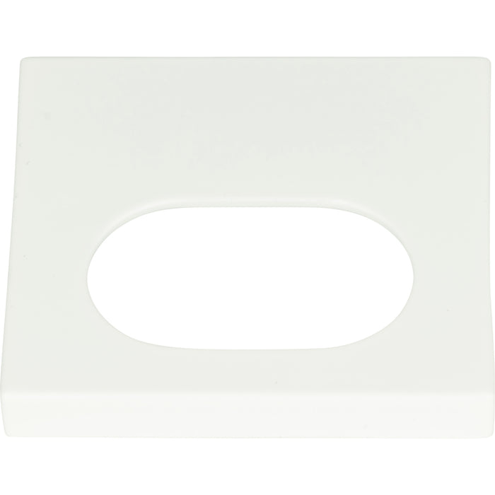 Atlas Homewares 364-WG Edge Pulls Modern Square 1 1/4in (32mm) Center to Center Finger Pull High White Gloss - KnobDepot