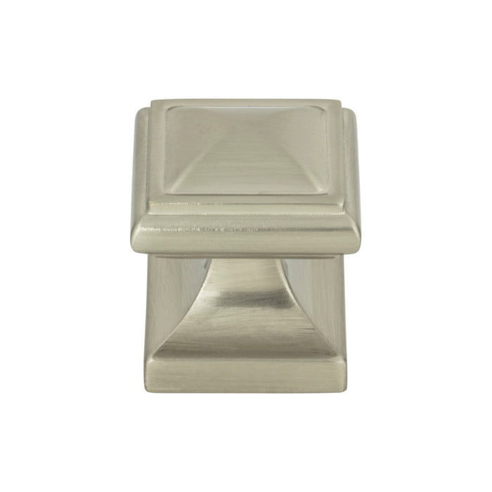 Atlas Homewares 370-BRN Wadsworth 1 1/4in Length Square Knob Brushed Nickel