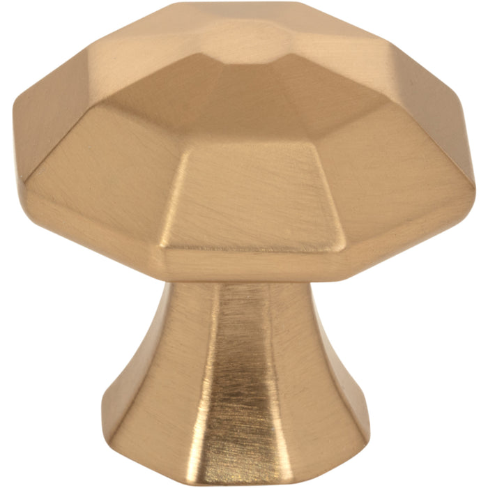 Jeffrey Alexander 678SBZ Wheeler 1-1/4" Length Geometric Knob Satin Bronze