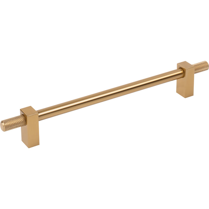 Jeffrey Alexander 698-192SBZ Larkin 4 Knurled Ends 192 mm Center-to-Center Bar Pull Satin Bronze