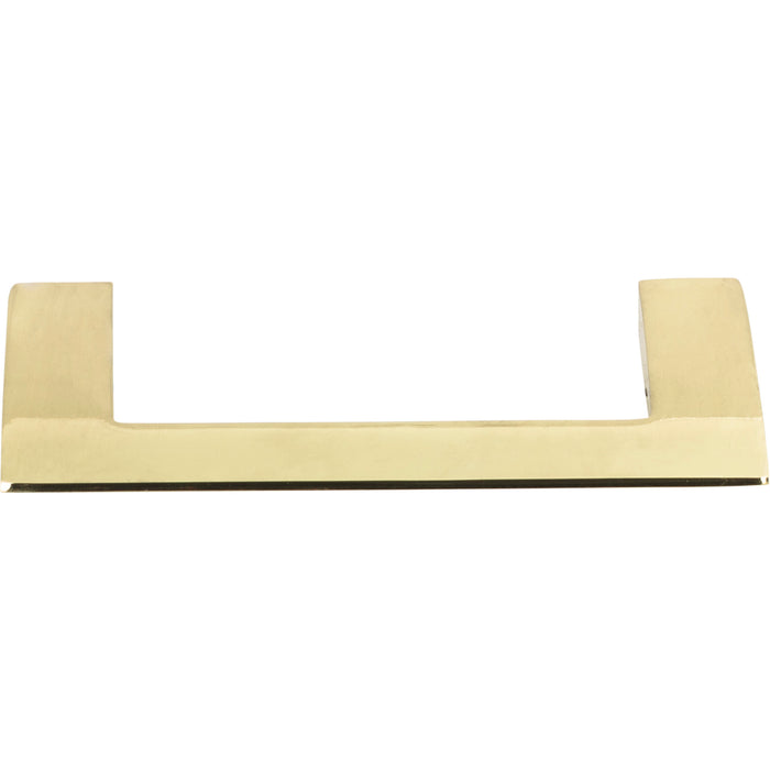 Atlas Homewares A905-FG Angled Drop 3 3/4in (95mm) Center to Center Bar Pull French Gold - KnobDepot
