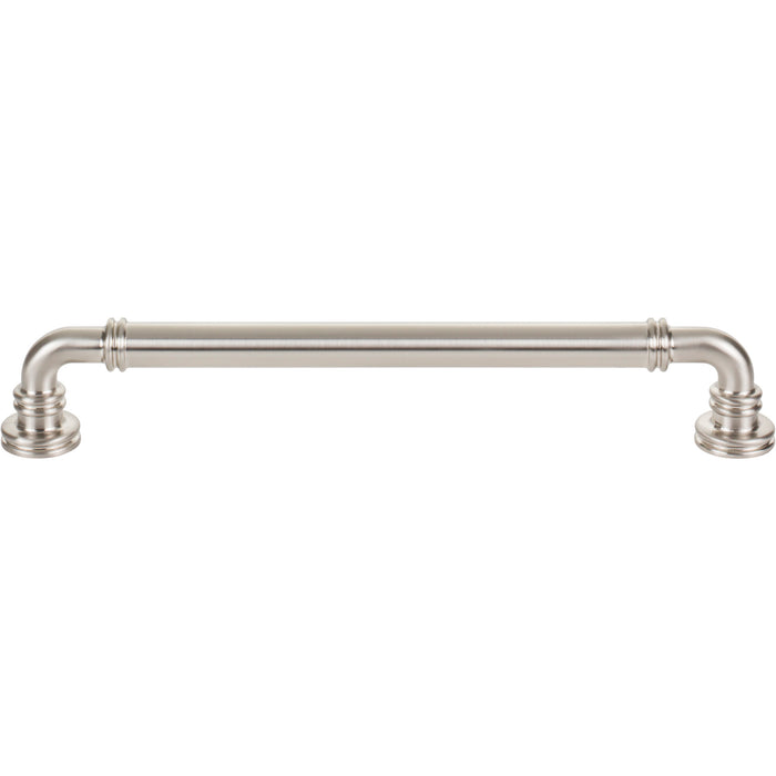 Top Knobs TK3144BSN Cranford 7 9/16" Center to Center Bar Pull Brushed Satin Nickel - KnobDepot