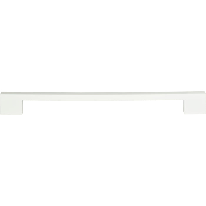 Atlas Homewares A866-WG Thin Square 11 5/16in (287mm) Center to Center Bar Pull High White Gloss - KnobDepot