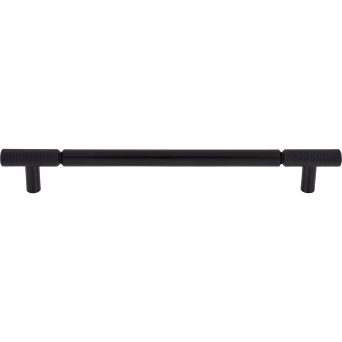 Top Knobs TK3246BLK Prestwick 12" Center to Center Bar Pull Flat Black - KnobDepot