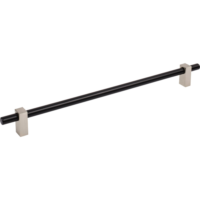 Jeffrey Alexander 478-305MBSN Larkin 2 305 mm Center-to-Center Bar Pull Matte Black w/Satin Nickel