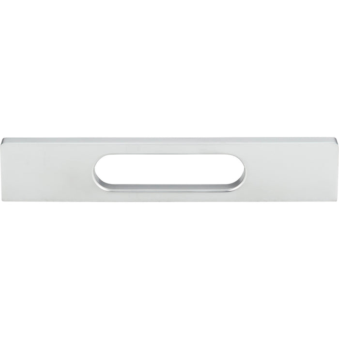 Atlas Homewares A887-MC Level 5 1/16in (129mm) Center to Center Bar Pull Matte Chrome - KnobDepot