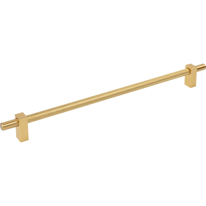 Jeffrey Alexander 598-305BG Larkin 3 Knurled Center 305 mm Center-to-Center Bar Pull Brushed Gold
