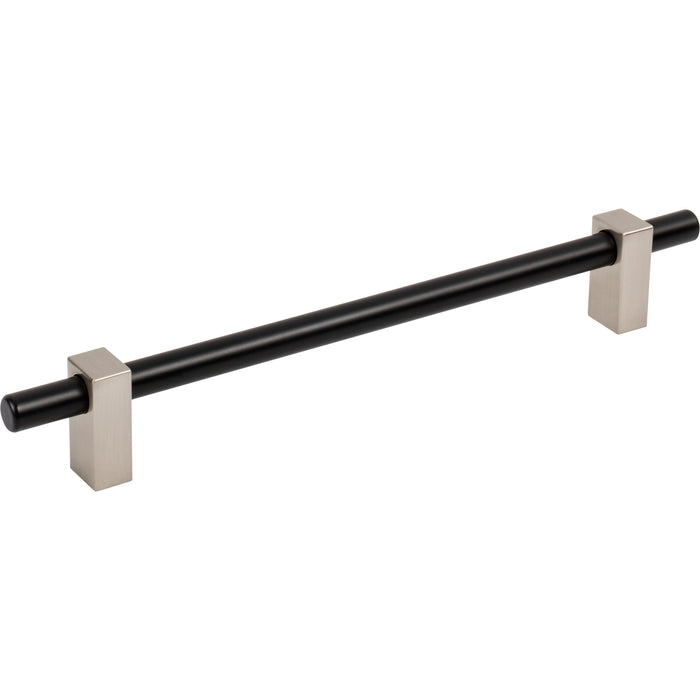 Jeffrey Alexander 478-192MBSN Larkin 2 192 mm Center-to-Center Bar Pull Matte Black w/Satin Nickel