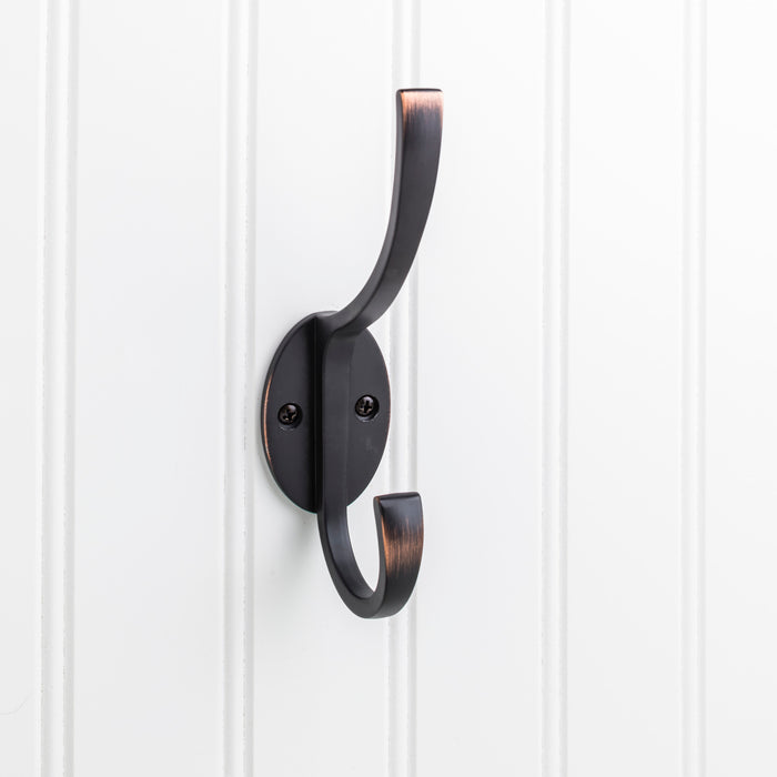Elements YD55-587DBAC Wall Double Hook Brushed Oil Rubbed Bronze