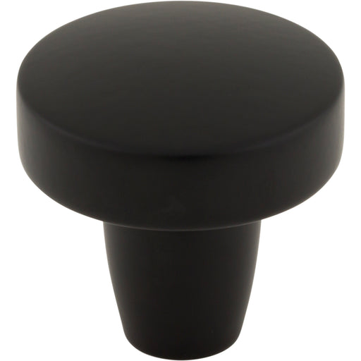 Top Knobs TK3130BLK Florham 1 1/4" Diameter Round Knob Flat Black - KnobDepot