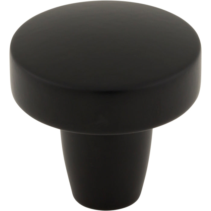 Top Knobs TK3130BLK Florham 1 1/4" Diameter Round Knob Flat Black - KnobDepot