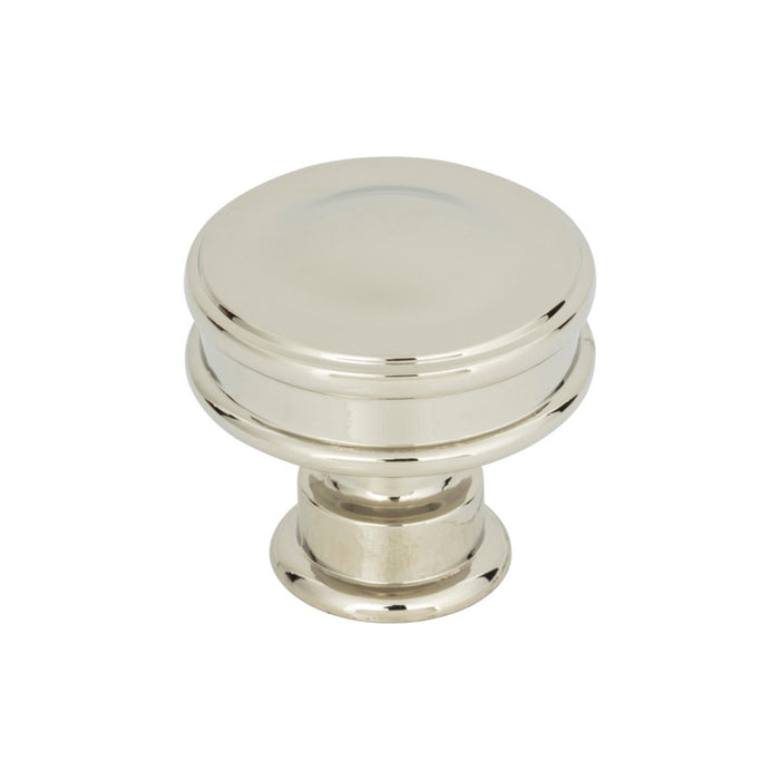 Atlas Homewares A100-PN Oskar 1 1/4in Diameter Round Knob Polished Nickel