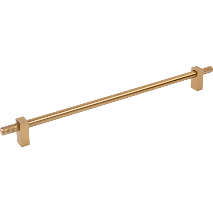 Jeffrey Alexander 698-305SBZ Larkin 4 Knurled Ends 305 mm Center-to-Center Bar Pull Satin Bronze