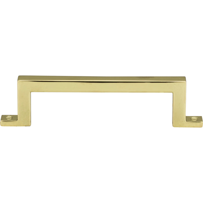Atlas Homewares 385-PB Campaign 3 3/4in Center to Center Bar Pull Polished Brass
