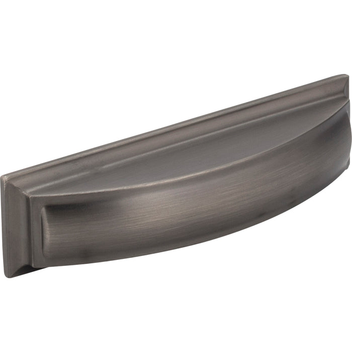 Jeffrey Alexander 436-96BNBDL Annadale 96 mm Center-to-Center Cup/Bin Pull Brushed Pewter
