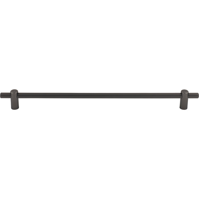 Top Knobs TK3257AG Dempsey 12" Center to Center Bar Pull Ash Gray - KnobDepot