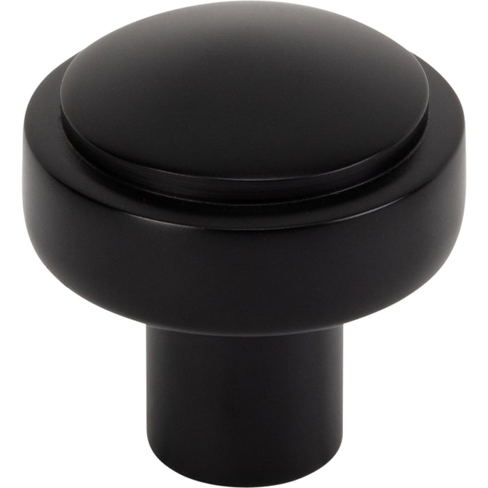 Atlas Homewares A530-BL Kayden 1 1/4in Diameter Round Knob Matte Black