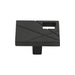 Atlas Homewares 251R-BL Modernist Right 1 1/2in (38mm) Length Square Knob Matte Black - KnobDepot