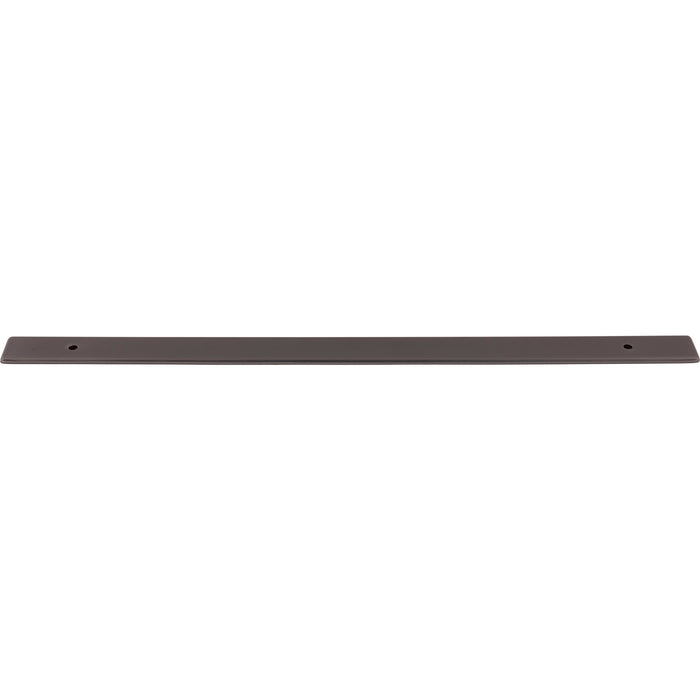 Top Knobs TK3286AG Radcliffe 12" Center to Center Pull Backplate Ash Gray - KnobDepot