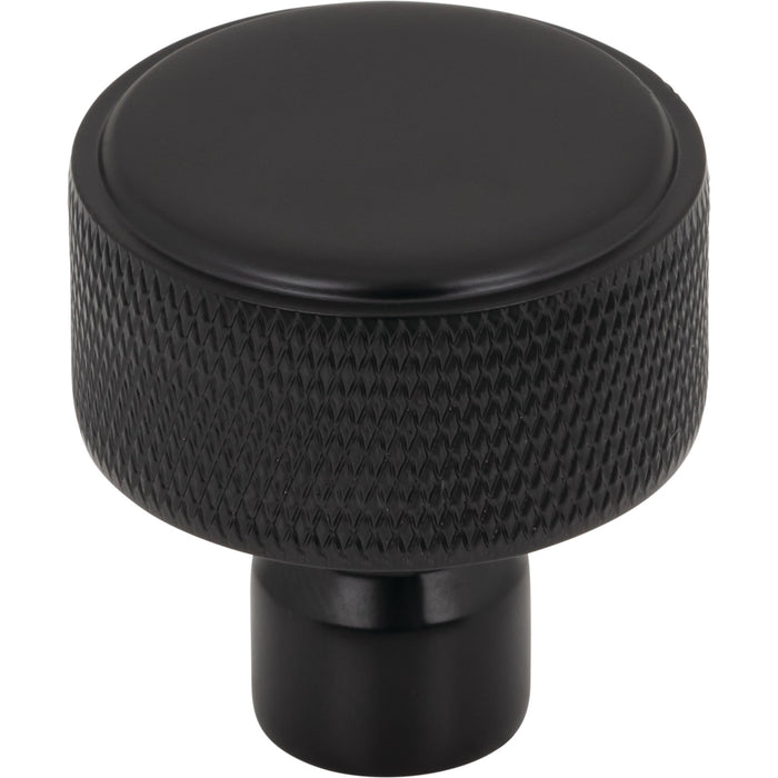 Top Knobs TK3261BLK Garrison 1 1/4" Length Round Knob Flat Black - KnobDepot