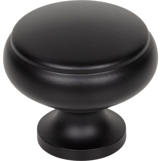 Top Knobs TK3090BLK Cumberland 1 1/4" Diameter Round Knob Flat Black - KnobDepot