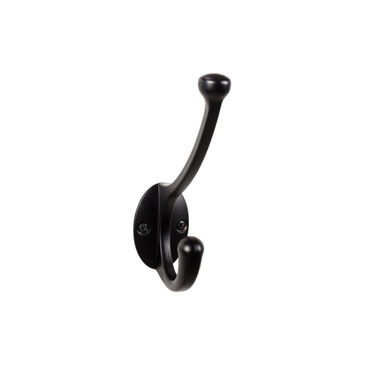 Top Knobs TK1064BLK Bergen 5 9/16" Wall Hooks Flat Black - KnobDepot