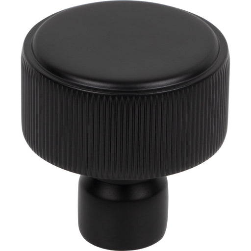 Top Knobs TK3250BLK Dempsey 1 1/4" Length Round Knob Flat Black - KnobDepot