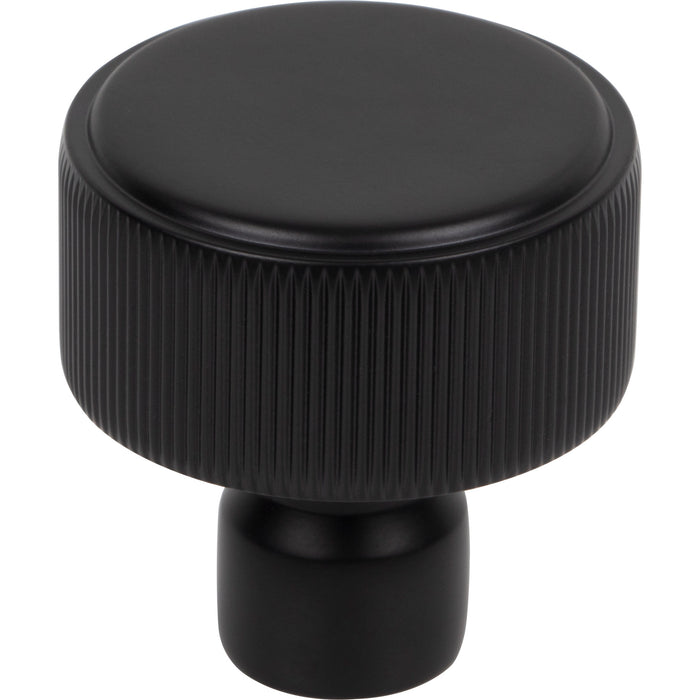Top Knobs TK3250BLK Dempsey 1 1/4" Length Round Knob Flat Black - KnobDepot