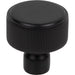 Top Knobs TK3250BLK Dempsey 1 1/4" Length Round Knob Flat Black - KnobDepot