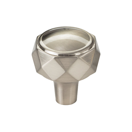 Top Knobs TK3080BSN Kingsmill 1 1/4" Diameter Geometric Knob Brushed Satin Nickel - KnobDepot