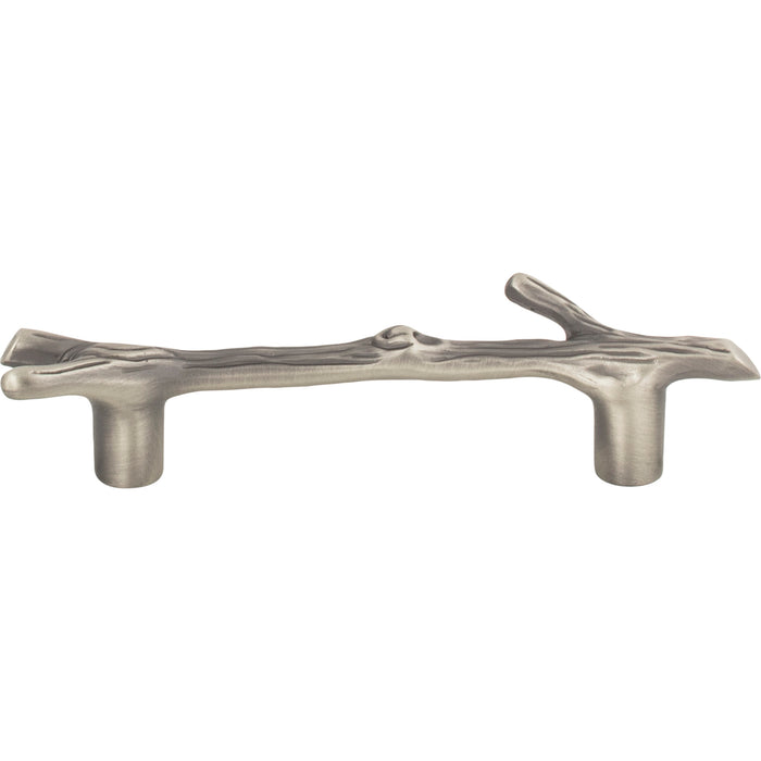 Atlas Homewares 2106-NO Nature Twig 3in (76mm) Center to Center Novelty Pull Pewter - KnobDepot