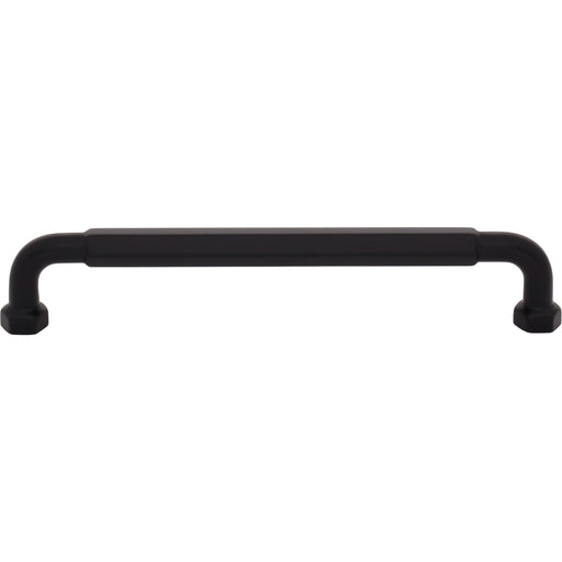 Top Knobs TK3203BLK Dustin 6 5/16" Center to Center Bar Pull Flat Black - KnobDepot