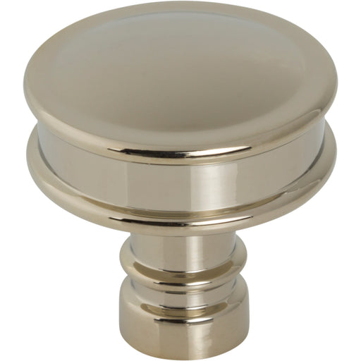 Top Knobs TK3140PN Cranford 1 1/4" Diameter Round Knob Polished Nickel - KnobDepot
