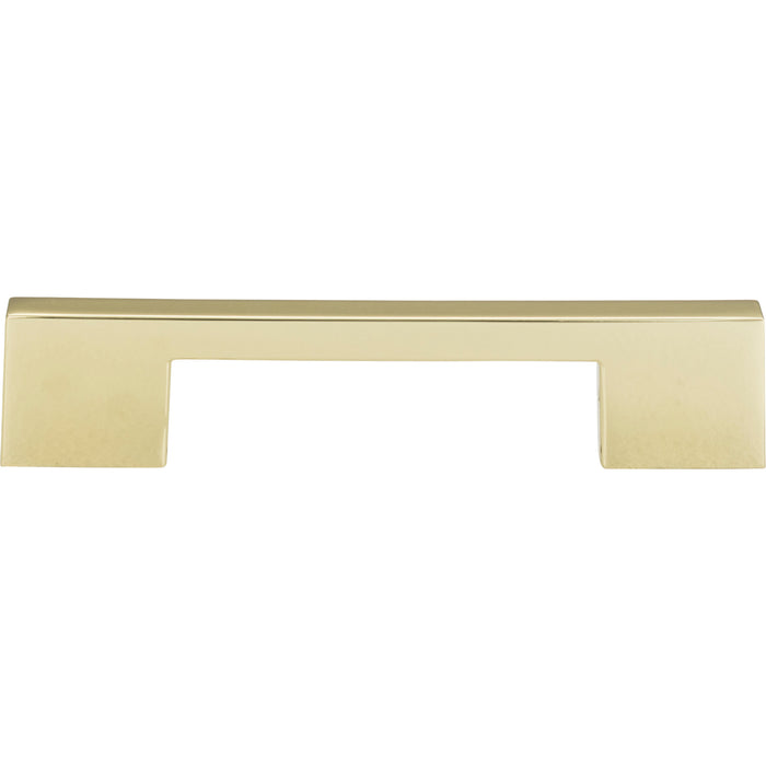 Atlas Homewares A867-FG Thin Square 5 1/16in (129mm) Center to Center Bar Pull French Gold - KnobDepot