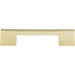 Atlas Homewares A867-FG Thin Square 5 1/16in (129mm) Center to Center Bar Pull French Gold - KnobDepot