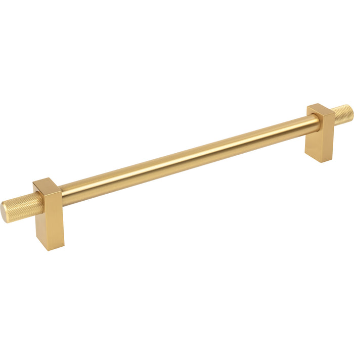 Jeffrey Alexander 698-18BG Larkin 4 Knurled Ends 18" Center-to-Center Appliance Pull Brushed Gold