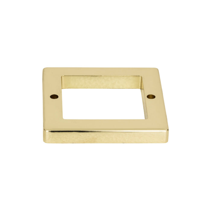 Atlas Homewares 393-FG Tableau Square 1 13/16in (46mm) Center to Center Pull Backplate French Gold - KnobDepot