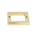 Atlas Homewares 393-FG Tableau Square 1 13/16in (46mm) Center to Center Pull Backplate French Gold - KnobDepot