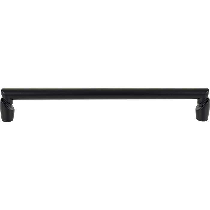 Top Knobs TK3138BLK Florham 12" Center to Center Appliance Pull Flat Black - KnobDepot