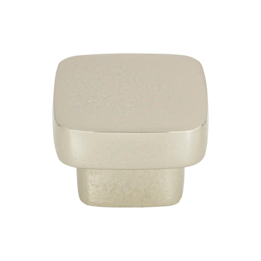 Atlas Homewares A909-PN Chunky Knobs 1 3/8in (35mm) Length Square Knob Polished Nickel - KnobDepot