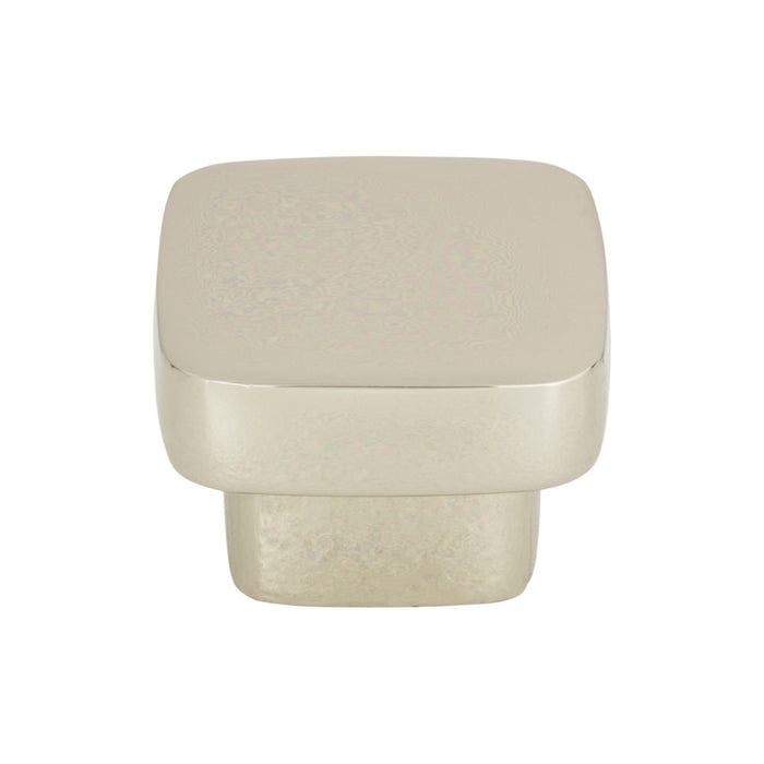 Atlas Homewares A909-PN Chunky Knobs 1 3/8in (35mm) Length Square Knob Polished Nickel - KnobDepot