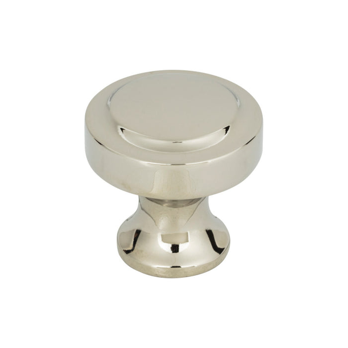 Atlas Homewares A300-PN Bradbury 1 1/4in Diameter Round Knob Polished Nickel
