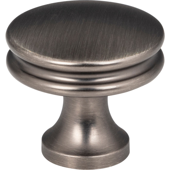 Jeffrey Alexander 445BNBDL Marie 1-1/4" Diameter Mushroom Knob Brushed Pewter