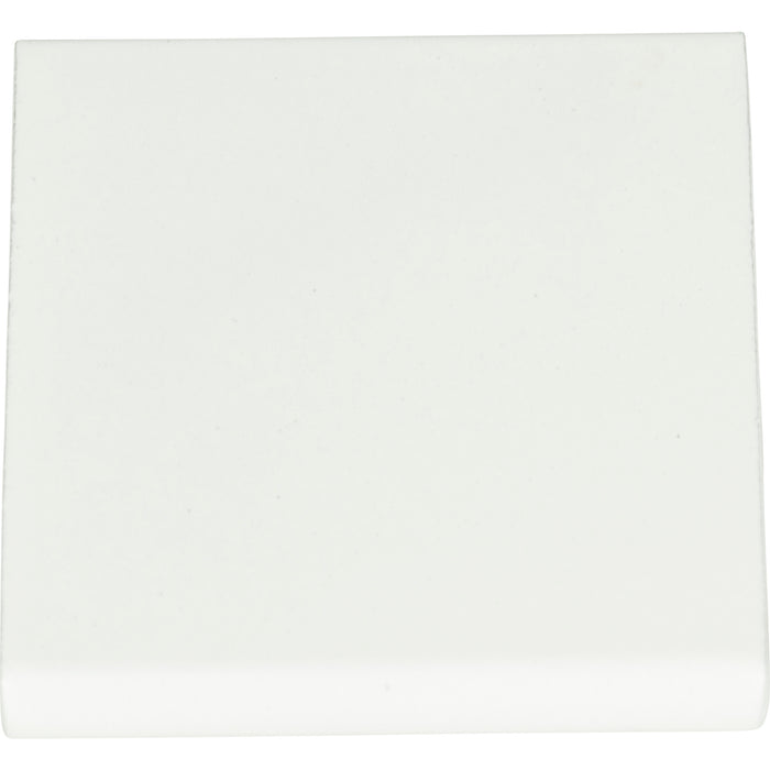 Atlas Homewares A831-WG Edge Pulls 1 1/4in (32mm) Center to Center Finger Pull High White Gloss - KnobDepot