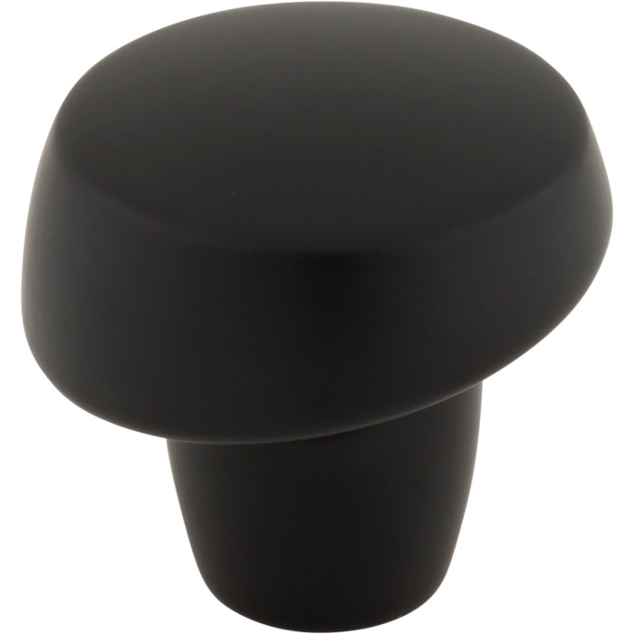 Top Knobs TK3131BLK Florham 1 1/4" Diameter Round Knob Flat Black - KnobDepot