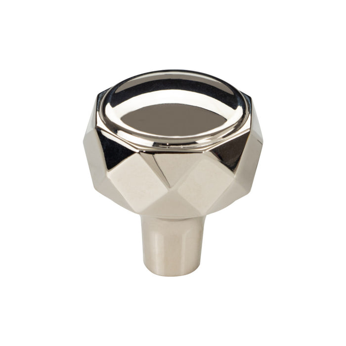 Top Knobs TK3080PN Kingsmill 1 1/4" Diameter Geometric Knob Polished Nickel - KnobDepot