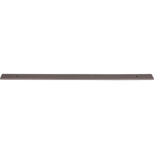 Top Knobs TK3288AG Radcliffe 18" Center to Center Pull Backplate Ash Gray - KnobDepot